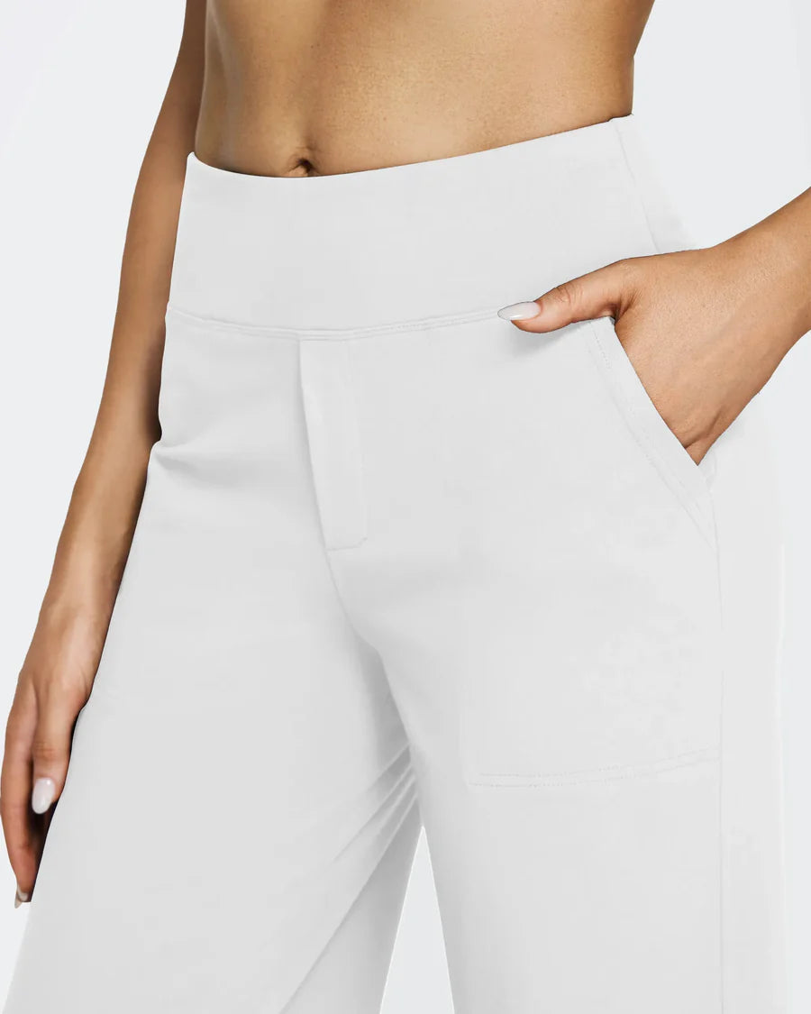 Spodnie z wysokim stanem – business casual