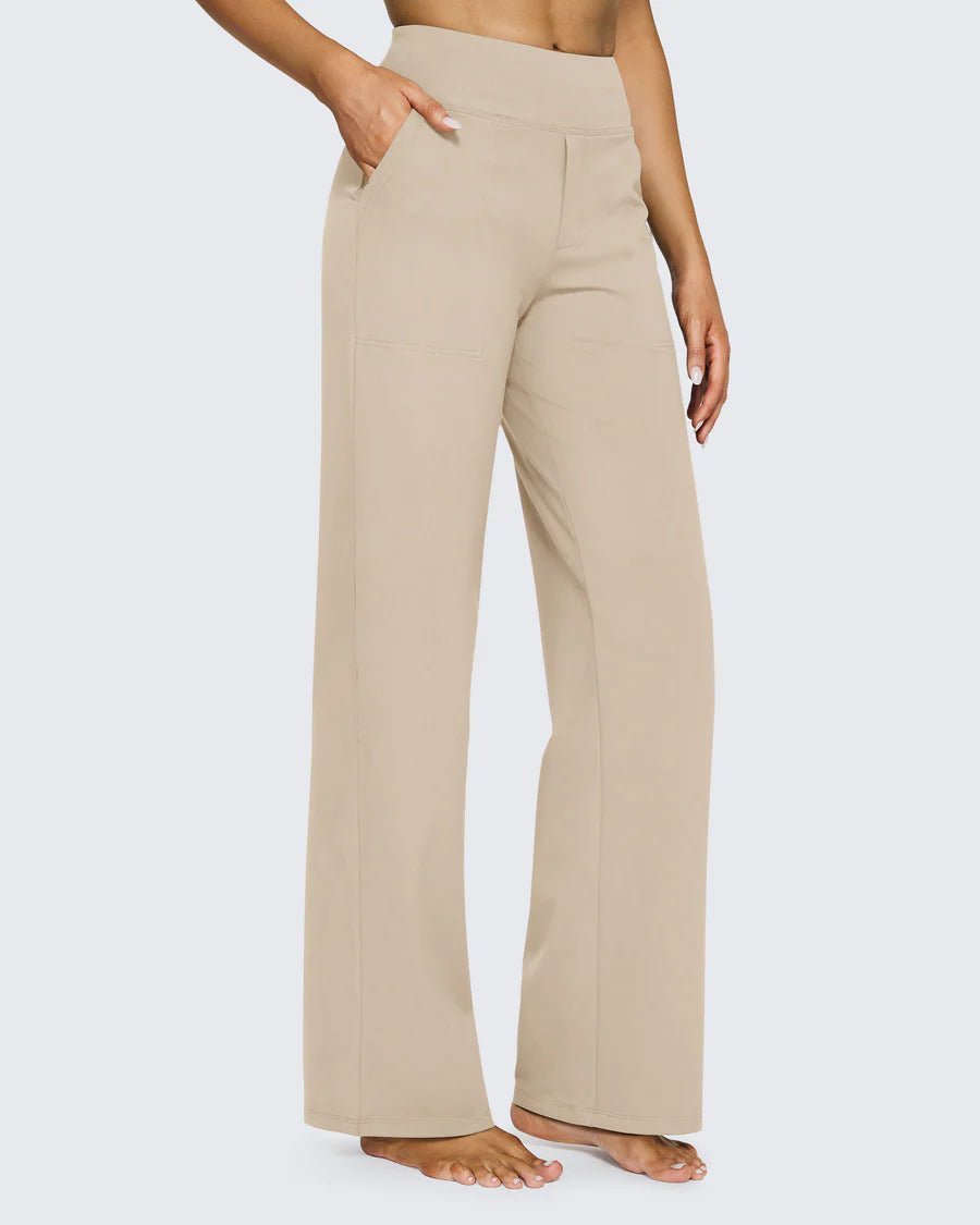 Spodnie z wysokim stanem – business casual