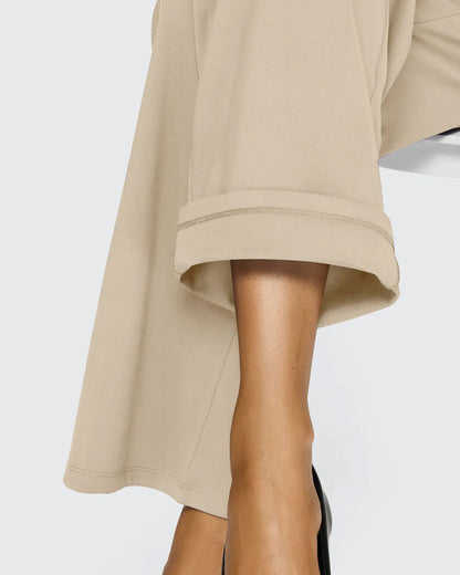 Spodnie z wysokim stanem – business casual