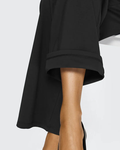 Spodnie z wysokim stanem – business casual