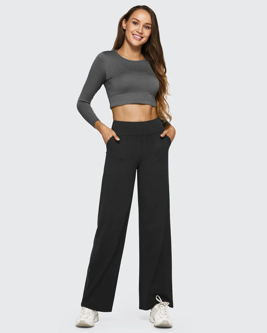 Spodnie z wysokim stanem – business casual