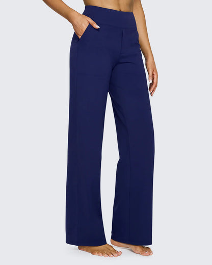 Spodnie z wysokim stanem – business casual