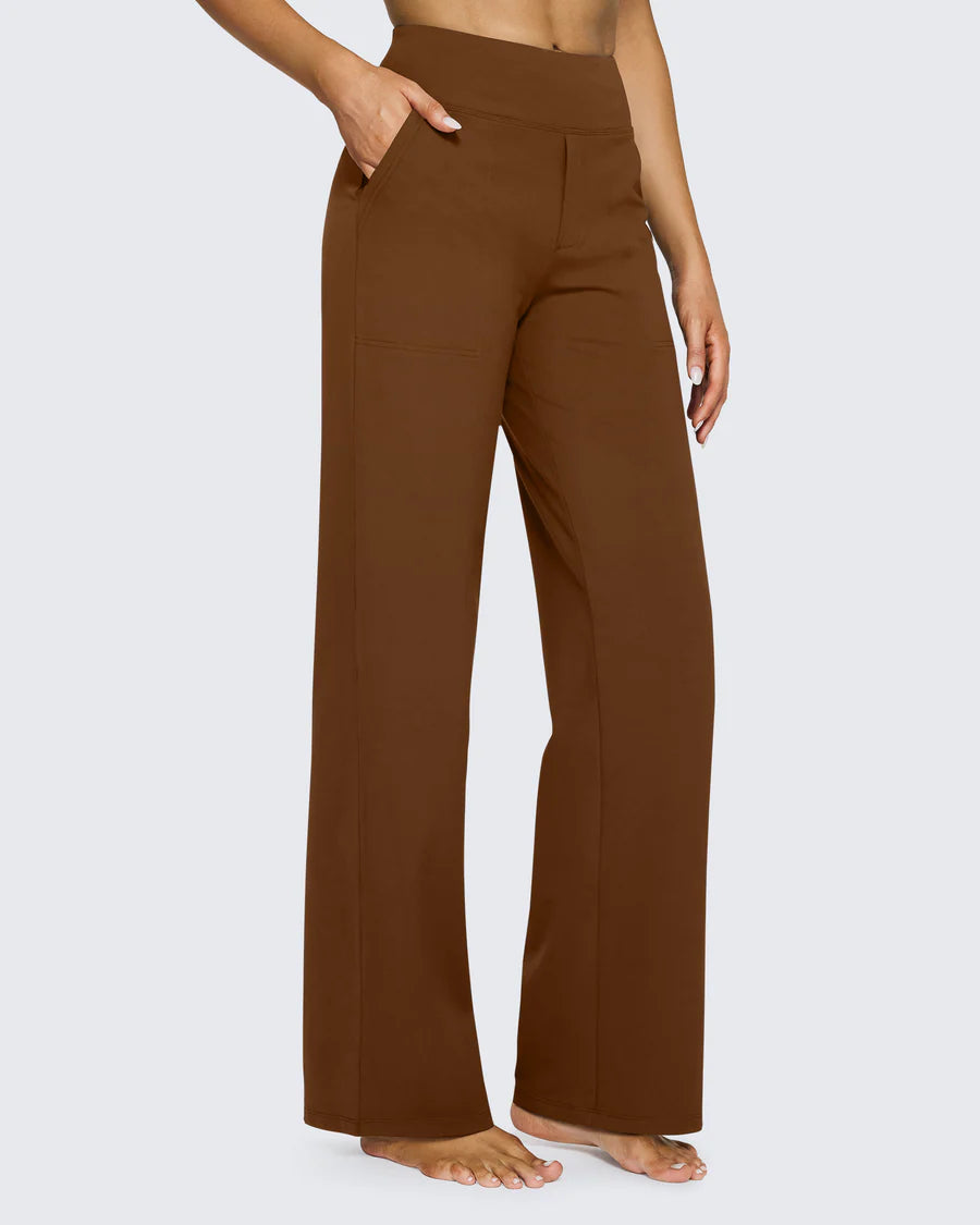 Spodnie z wysokim stanem – business casual