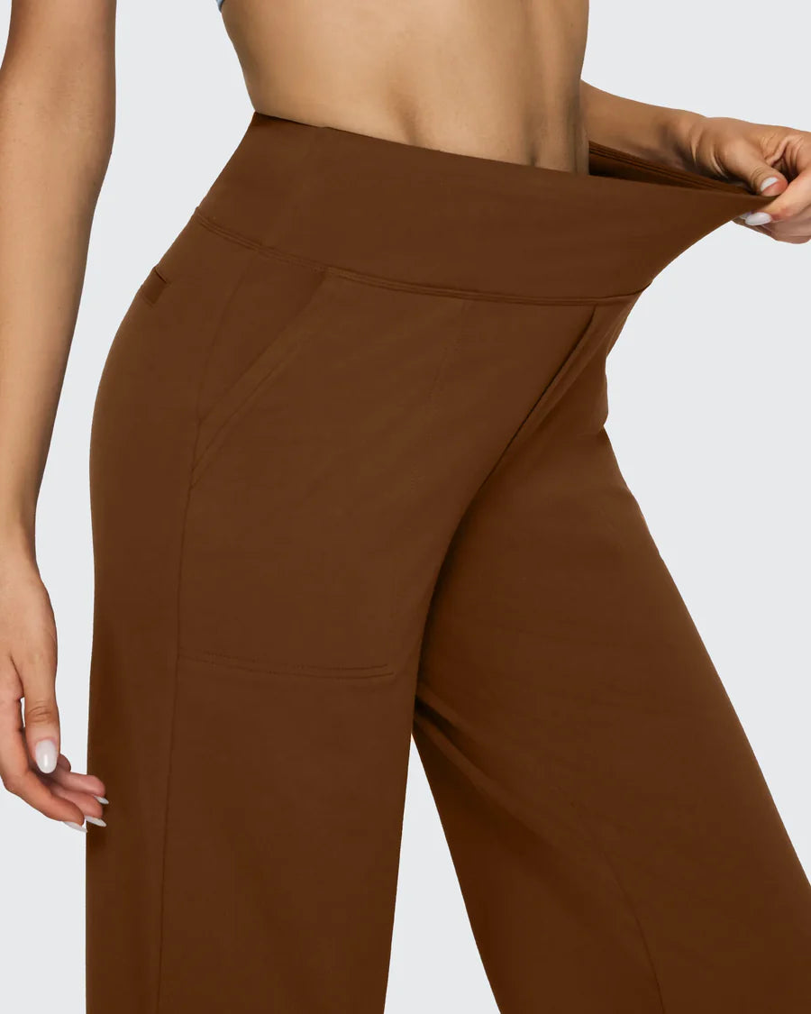 Spodnie z wysokim stanem – business casual