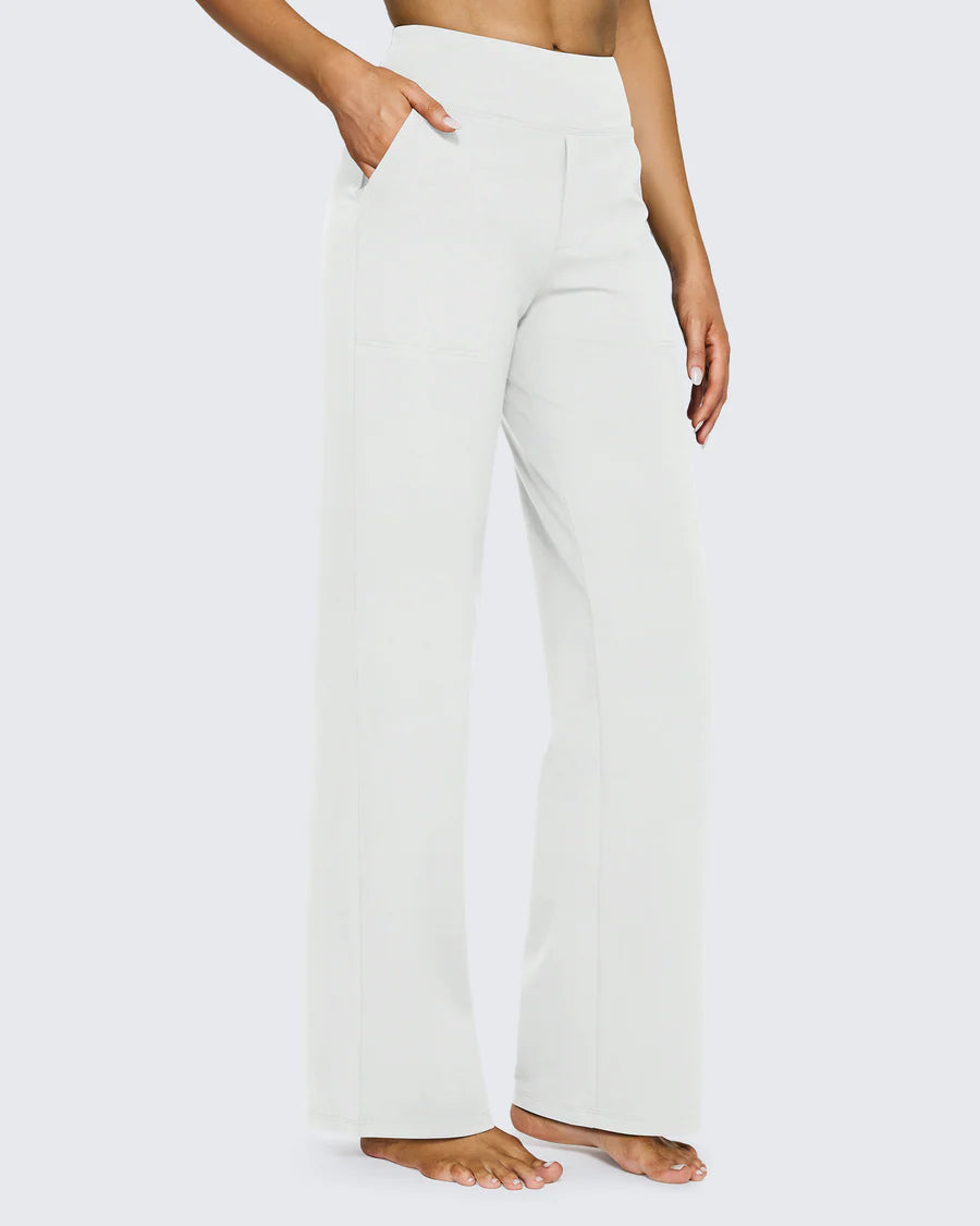 Spodnie z wysokim stanem – business casual