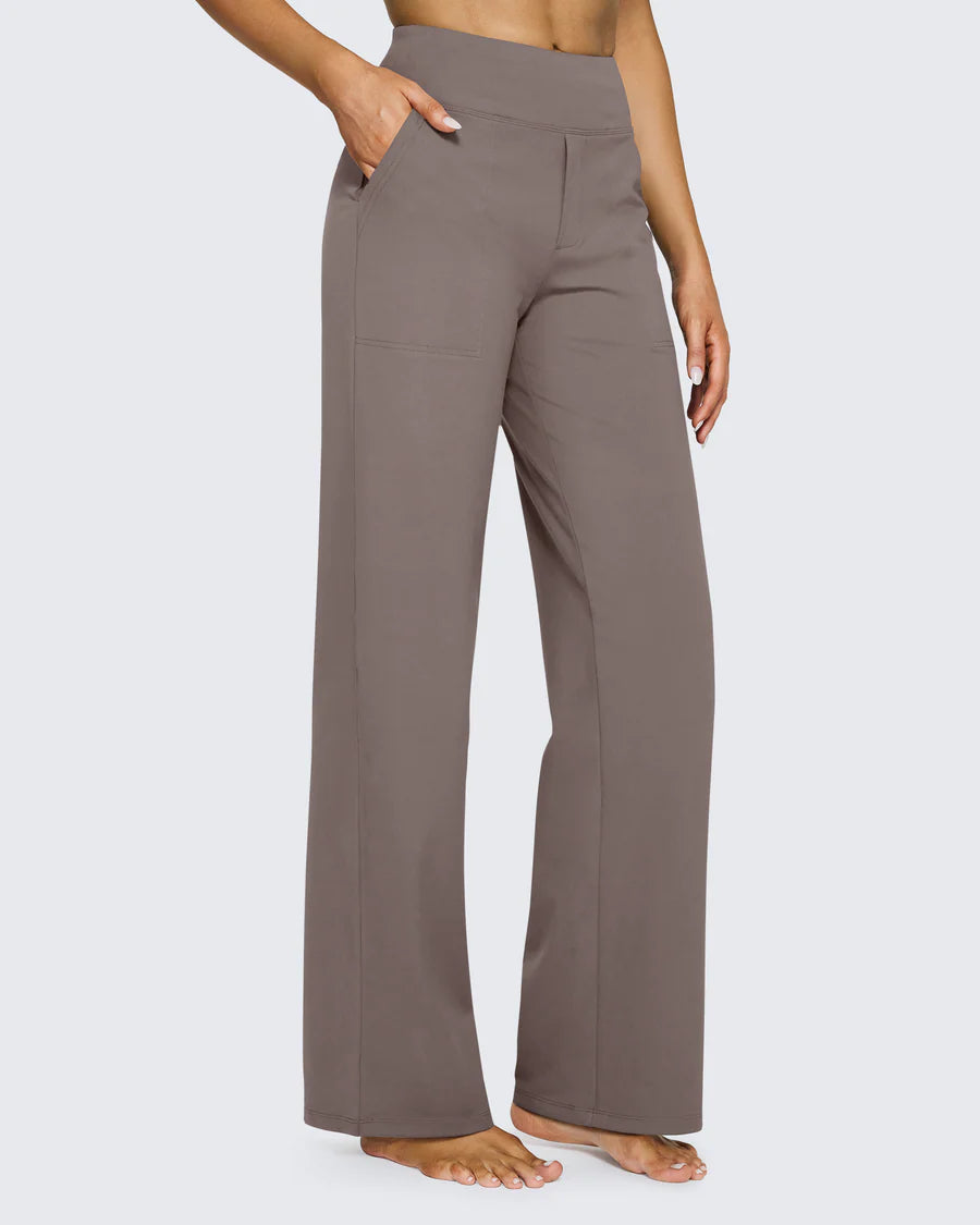 Spodnie z wysokim stanem – business casual