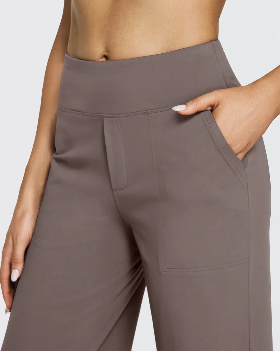 Spodnie z wysokim stanem – business casual