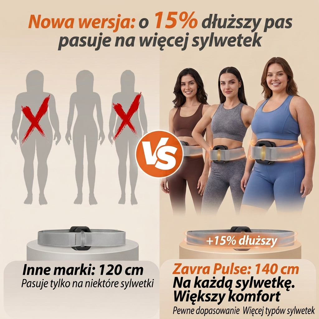 Zavra Pulse – Powięziowy pas masujący do modelowania brzucha